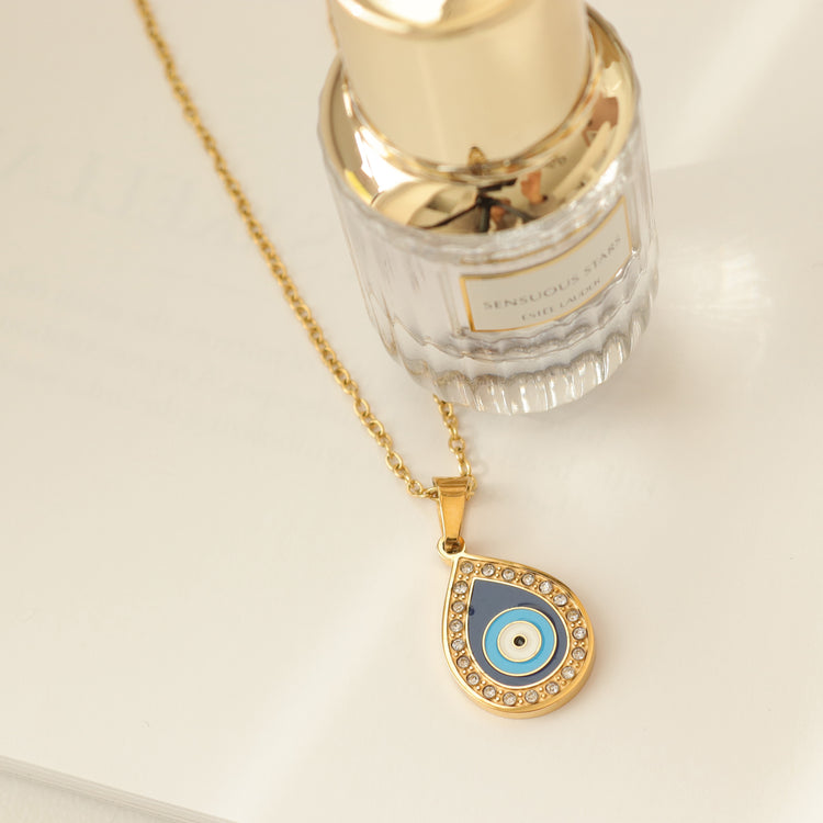 BLUE EVIL EYE NECKLACE