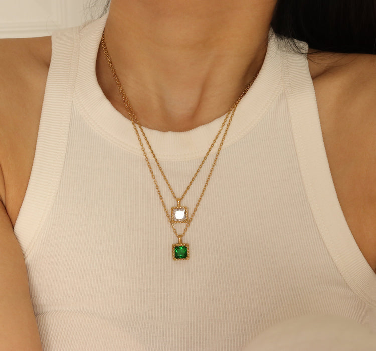 EMMY EMERALD NECKLACE