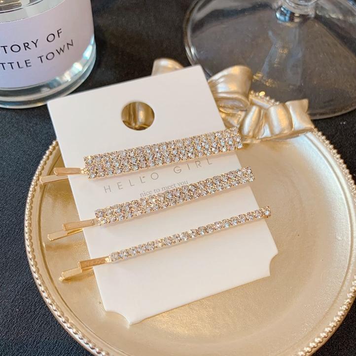 BLING DIAMOND HAIR CLIP SET-VENUS LOVES JEWELLERY