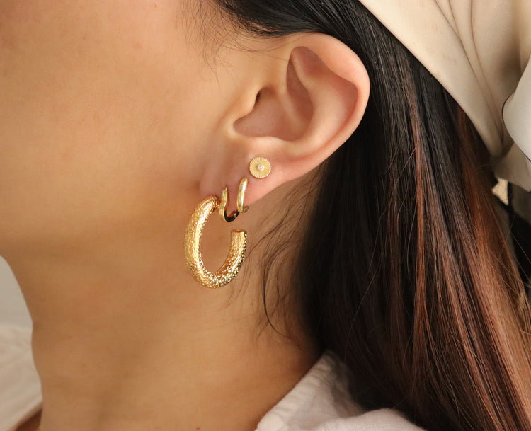 RUBY STUD EARRINGS