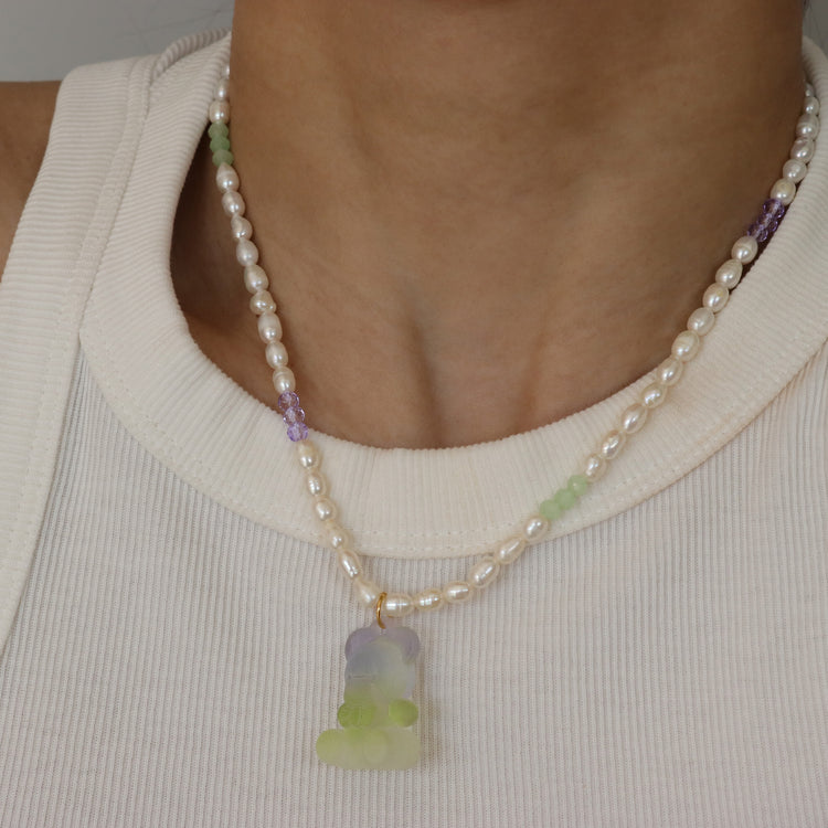 BEAR FRESH WATER PEARL NECKLACE