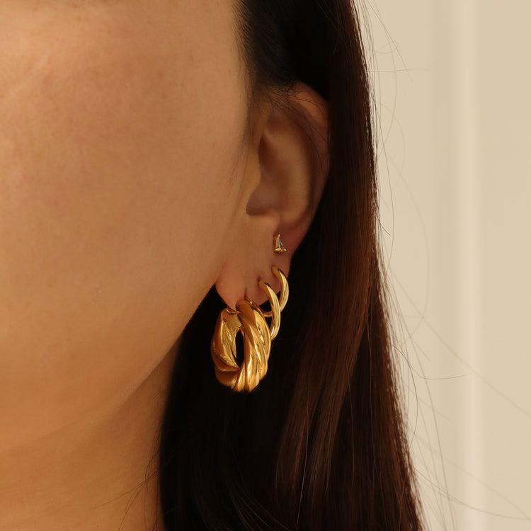 CHUNKY TWIST EARRINGS