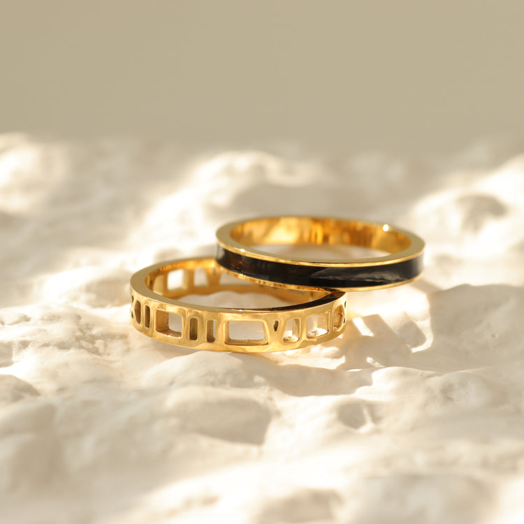 ROMAN STACKING RING