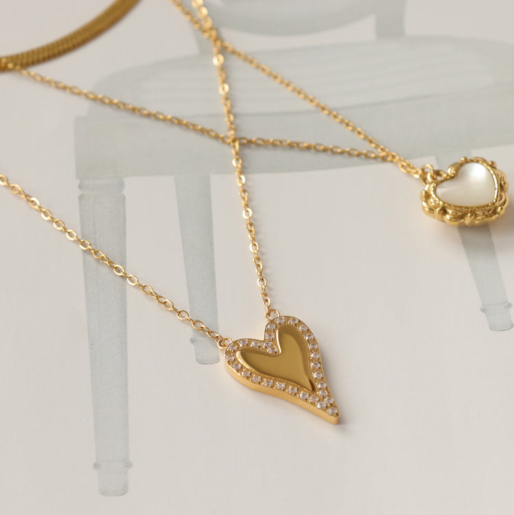 HEART GOLD NECKLACE