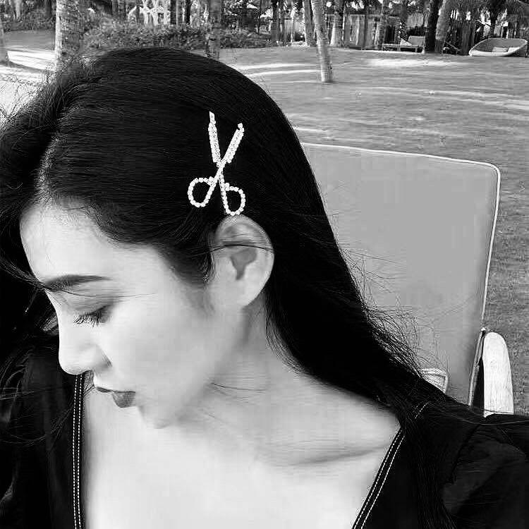 DIAMOND SCISSORS HAIR CLIP-VENUS LOVES JEWELLERY