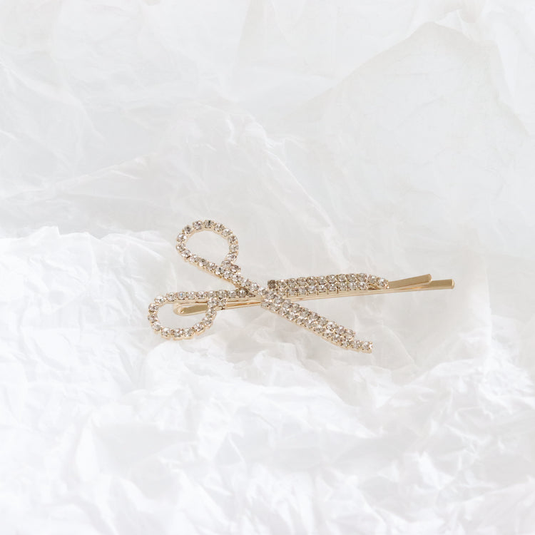 DIAMOND SCISSORS HAIR CLIP-VENUS LOVES JEWELLERY