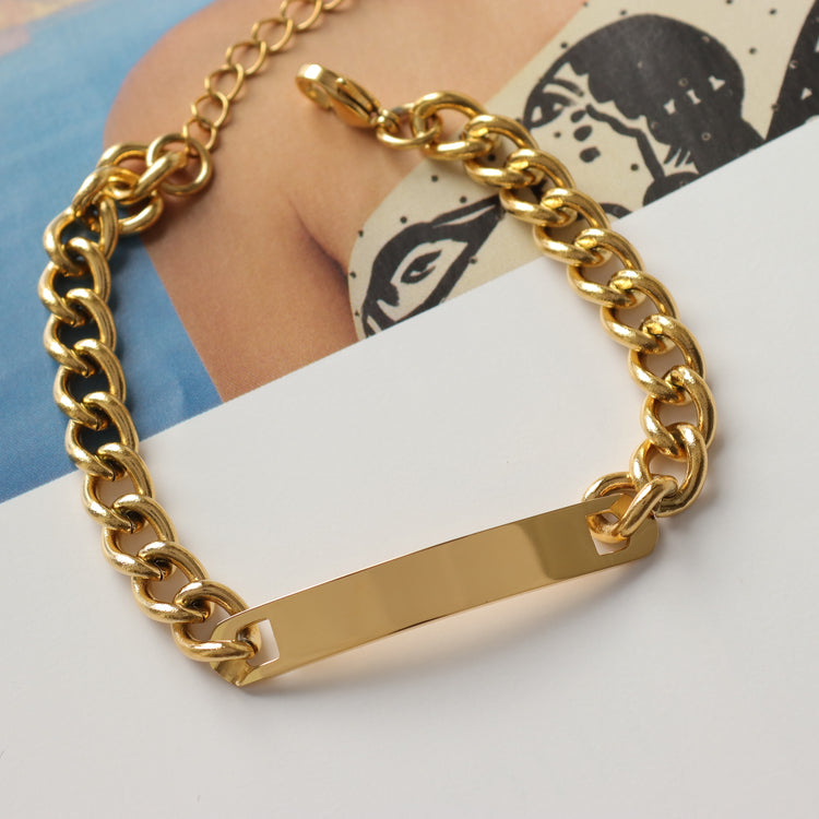 GOLD BAR BRACELET