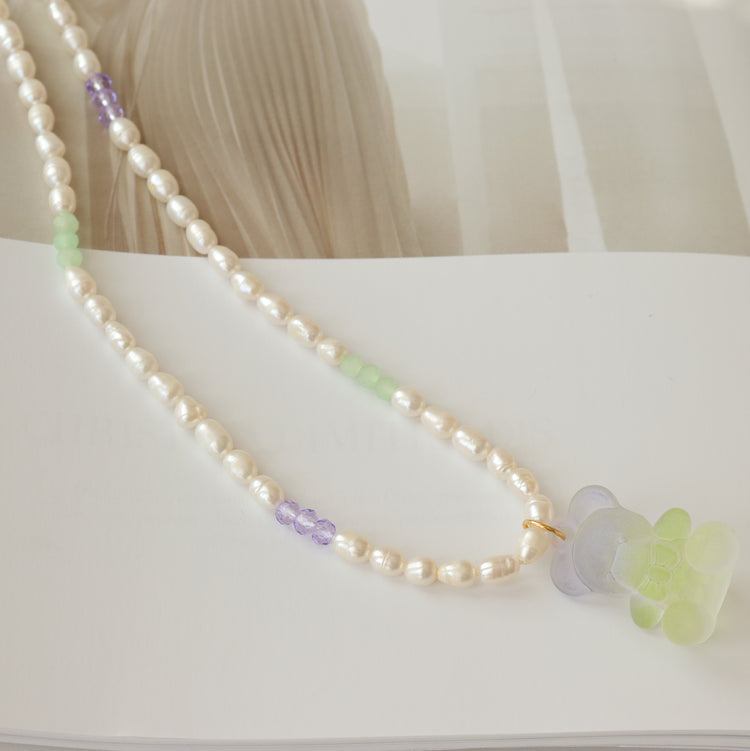 BEAR FRESH WATER PEARL NECKLACE