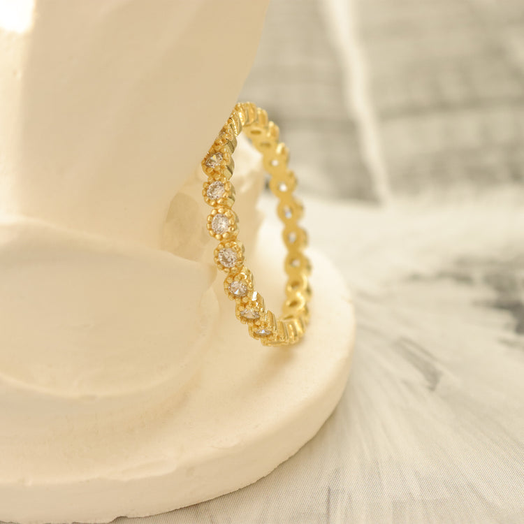 CZ BAND RING