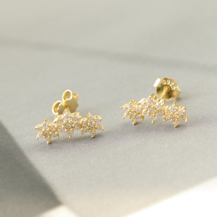 FLOWERS STUD EARRINGS