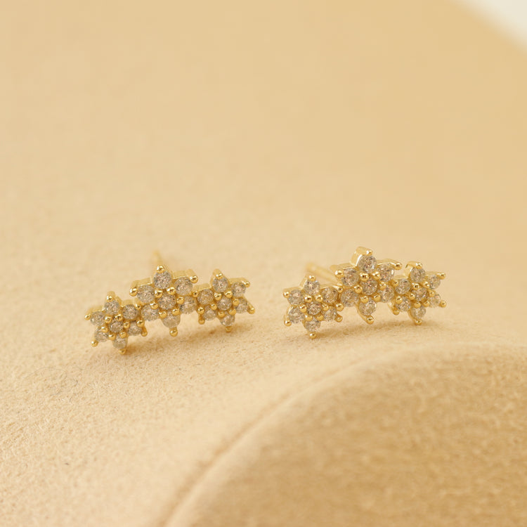 FLOWERS STUD EARRINGS