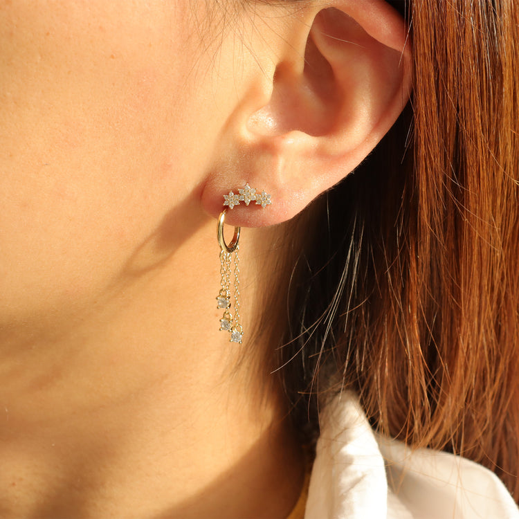 FLOWERS STUD EARRINGS