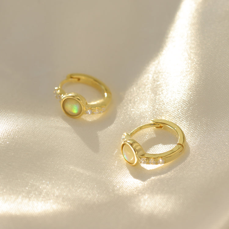 MOON HUGGIES EARRINGS