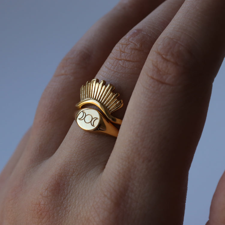 SUN MOON LOVE RING