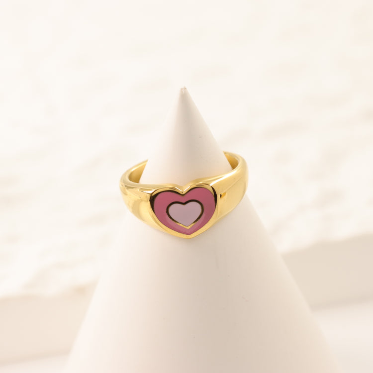 PINK HEART RING