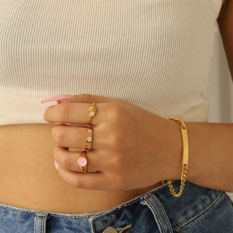 PINK SMILE RING