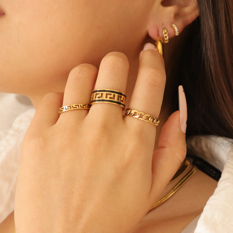 GREEK BAND RING