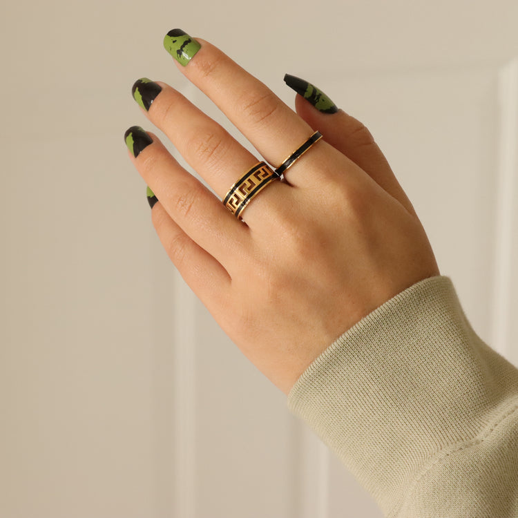 GREEK BAND RING
