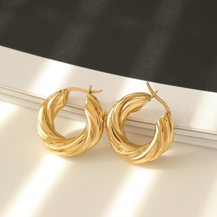 CHUNKY TWIST EARRINGS