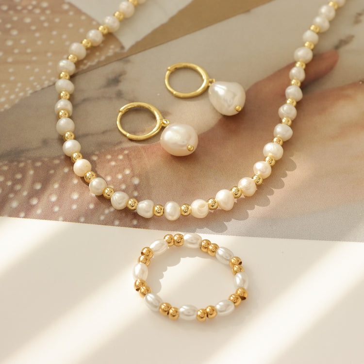 PEARL & BALL RING