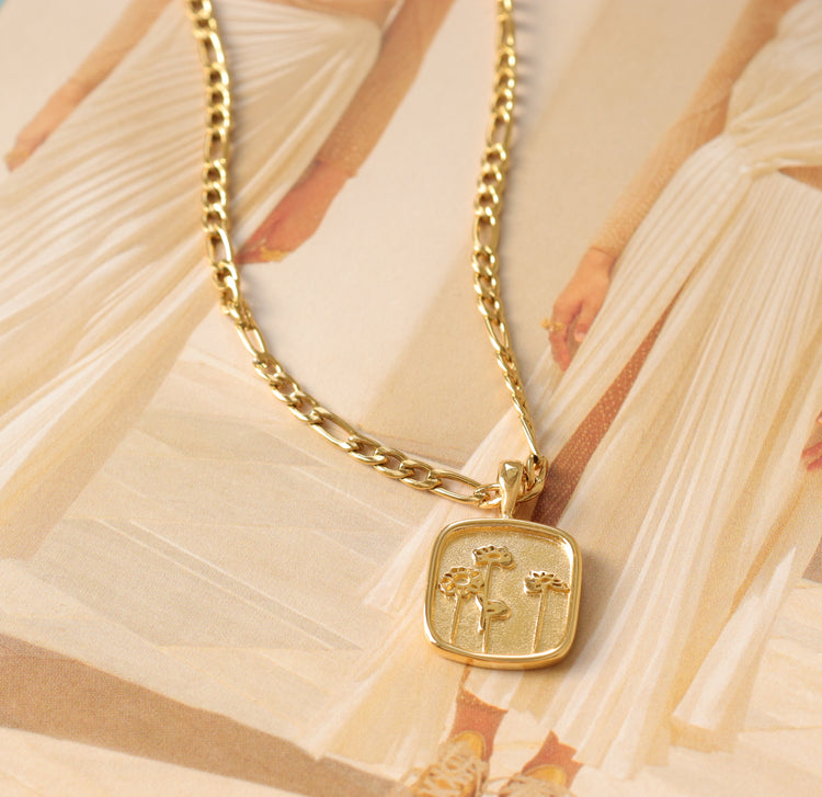 FLOWER GOLD NECKLACE