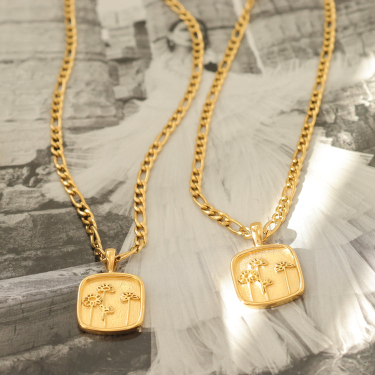 FLOWER GOLD NECKLACE