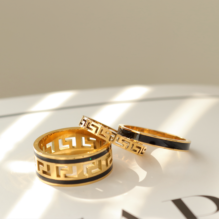 GREEK BAND RING