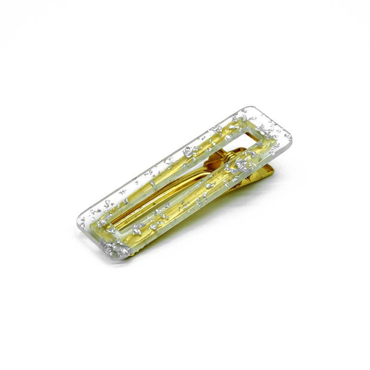 TRANSPARENT GOLD HAIR CLIP-VENUS LOVES JEWELLERY