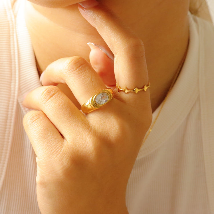 SOLAR GOLD RING