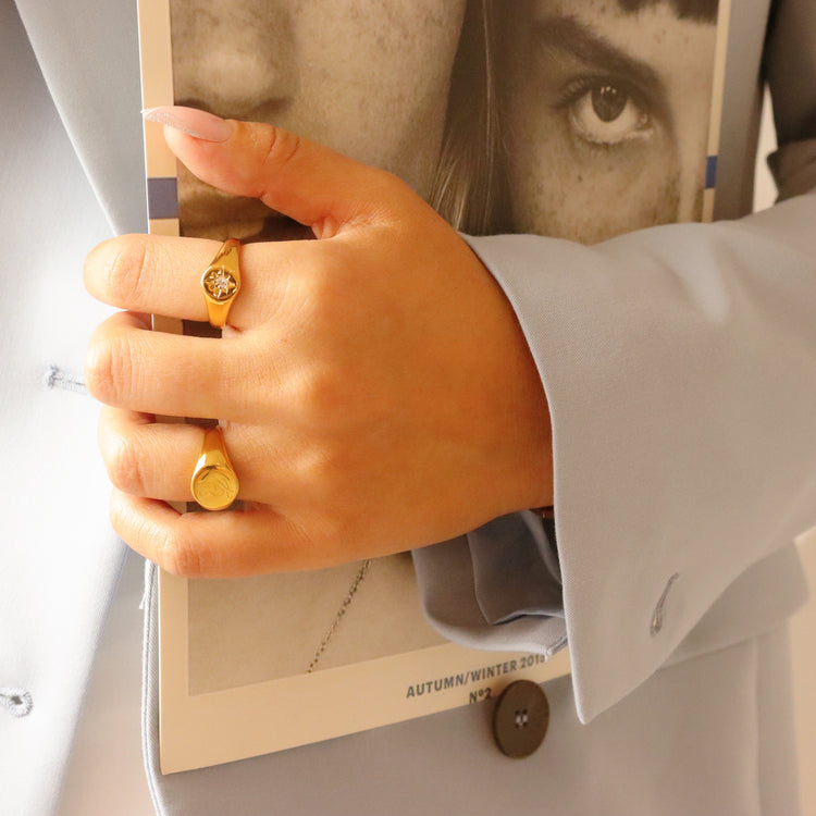 SHINING STAR GOLD RING