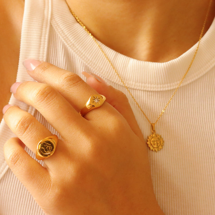 SHINING STAR GOLD RING