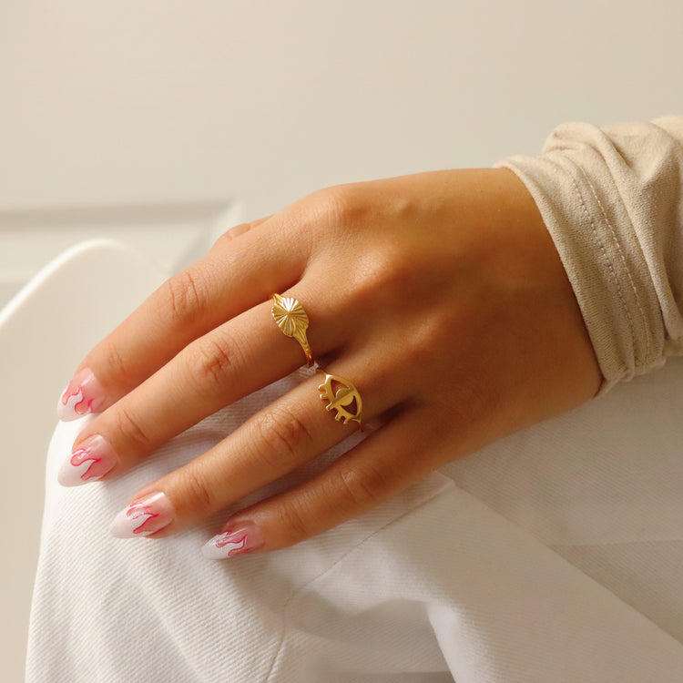 ALL SEEING EYE GOLD RING
