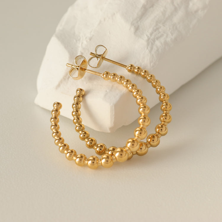 BEADED STUD EARRINGS