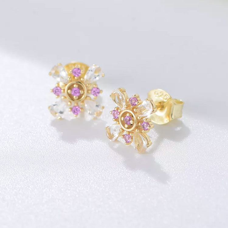 FLOWER STUD EARRINGS