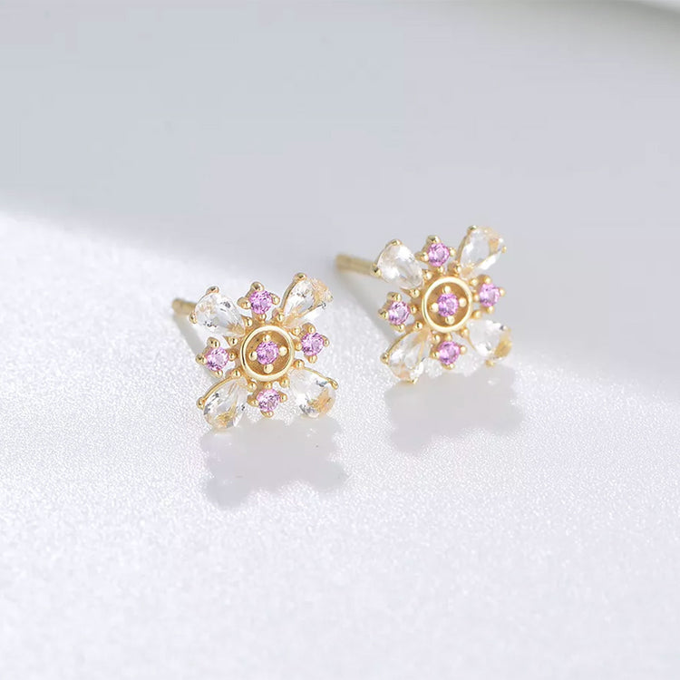 FLOWER STUD EARRINGS