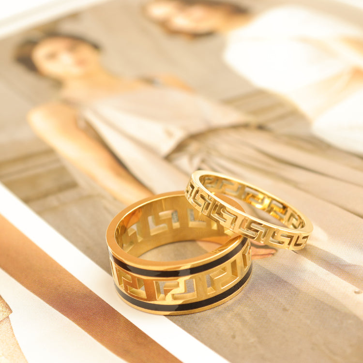 GREEK BAND RING