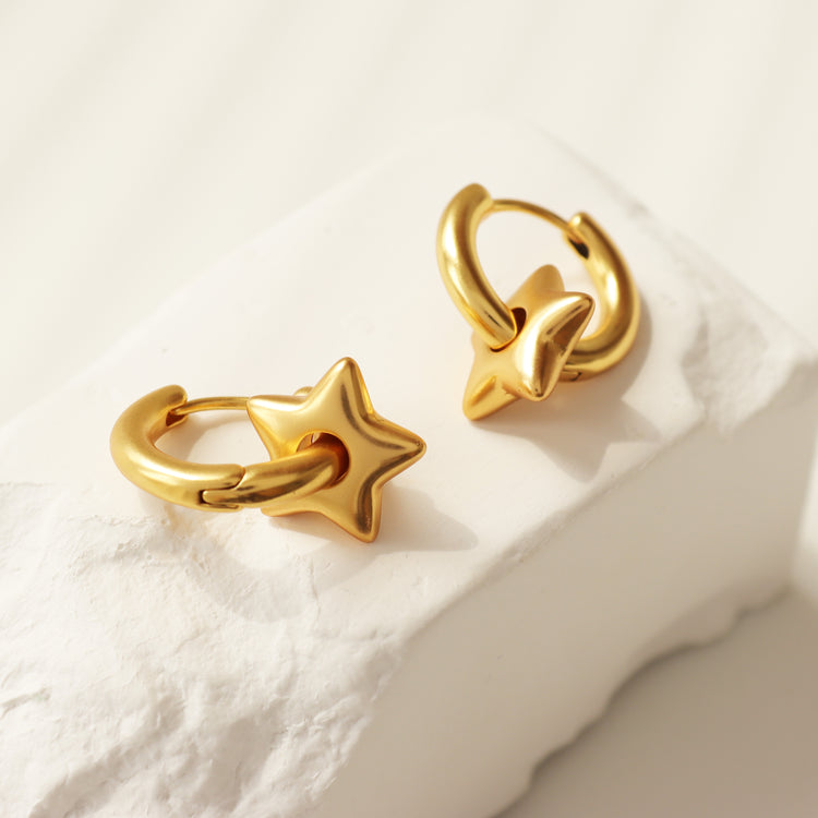 STAR | MOON GOLD EARRINGS