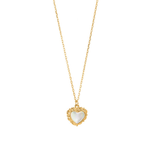 WHITE STONE NECKLACE