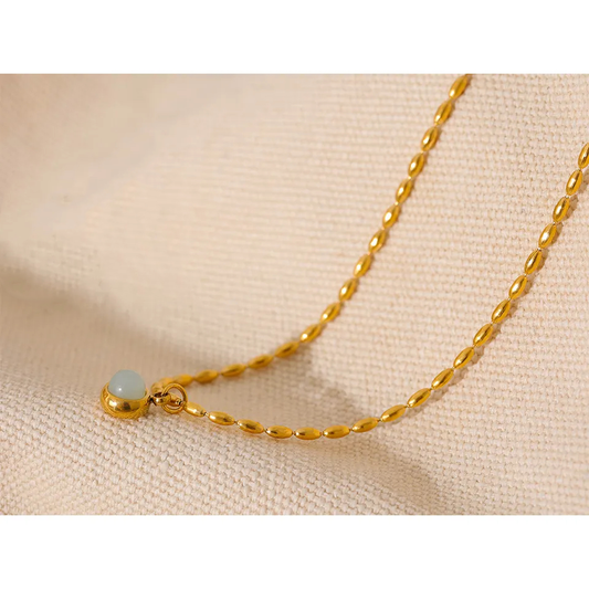 GEMSTONE EYE NECKLACE