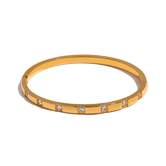 CUBIC BANGLE BRACELET