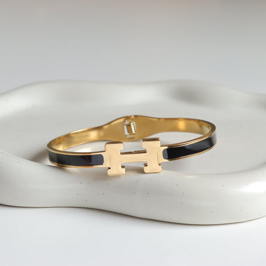 H BLACK BANGLE
