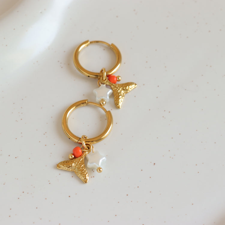 MERMAID GOLD EARRINGS