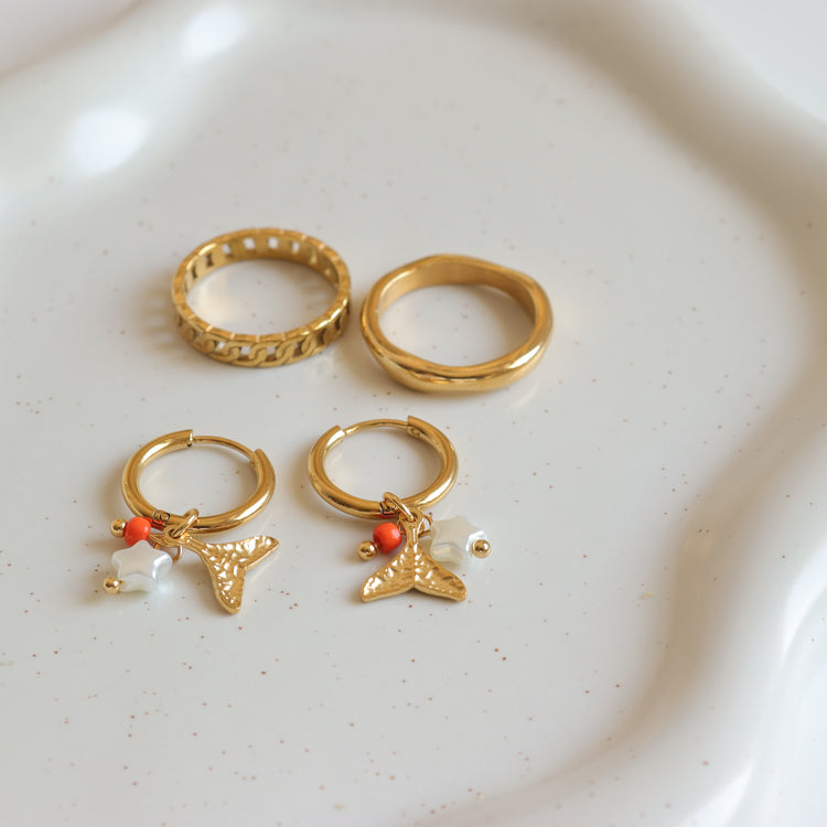 MERMAID GOLD EARRINGS