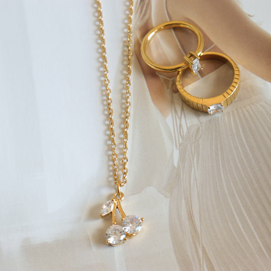 CHERRY GOLD NECKLACE