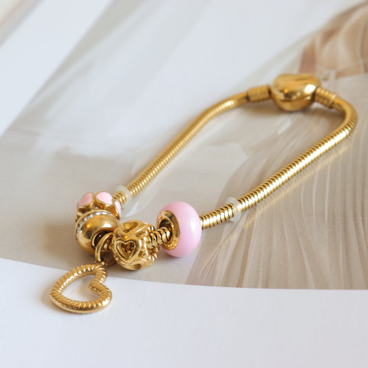 PINK BEADS BRACELET