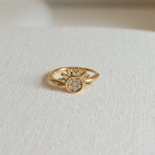 SUN MOON GOLD RING