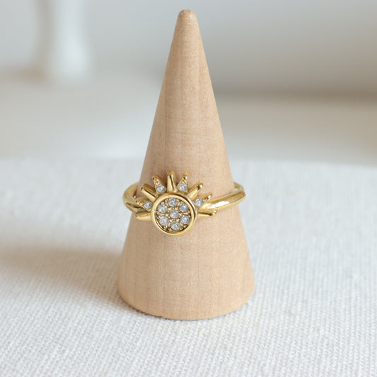 SUN MOON GOLD RING