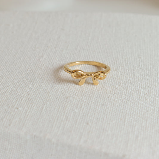 BOW GOLD RING
