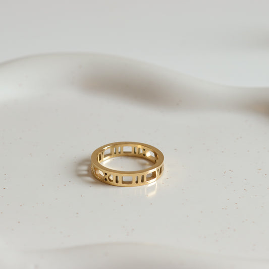 ROMAN STACKING RING