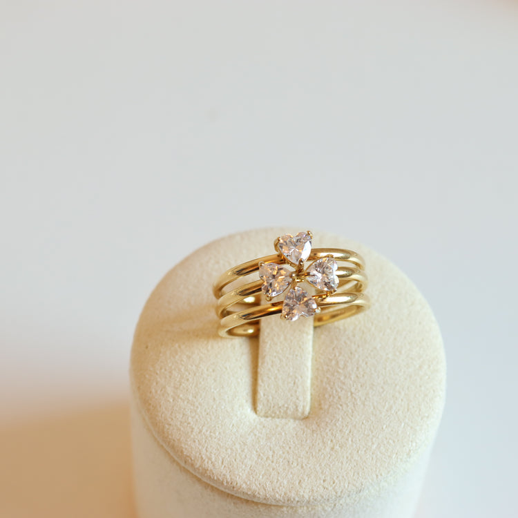 FLOWER RING SET- 3 PCS